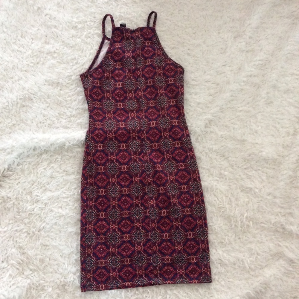 Pattern mini dress